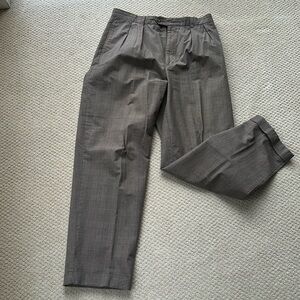 VTG Tommy‎ Hilfiger Pants Mens 34x32 average Leg Pleated Windowpane Houndstooth
